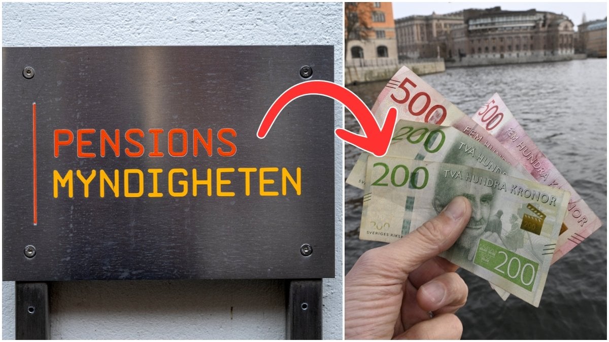Pensionsmyndigheten och hand som håller i pengar