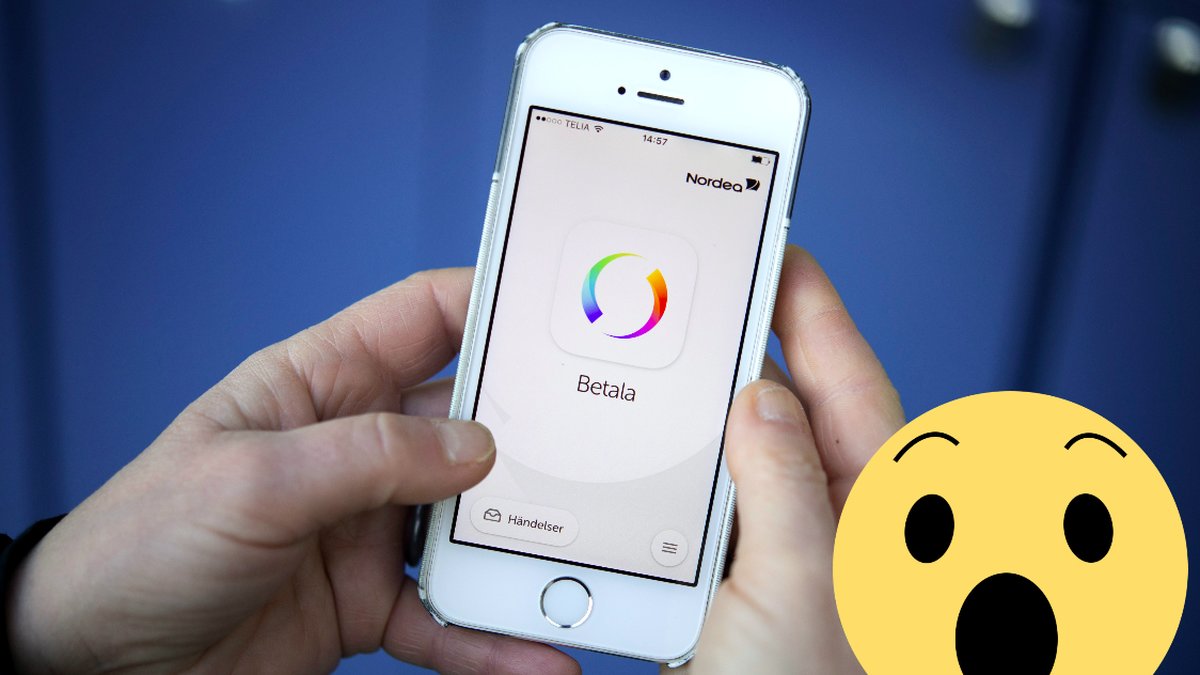 En mobil med Swish-appen öppen