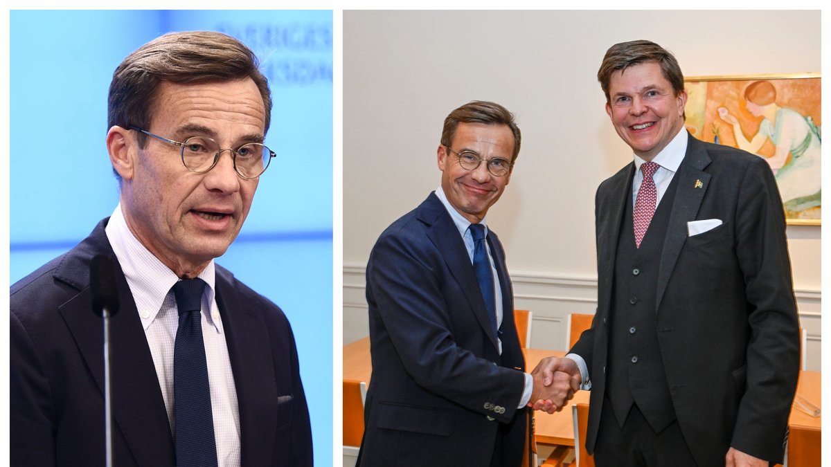 Talman Andreas Norlén (M) ger M-ledaren Ulf Kristersson uppdraget att försöka bilda regering.