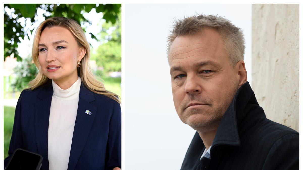 Ebba Busch tycker inte att Henrik Schyffert är rolig.