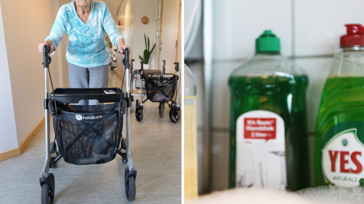 Personal på ett äldreboende i USA handmatade åldringar med diskmedel.