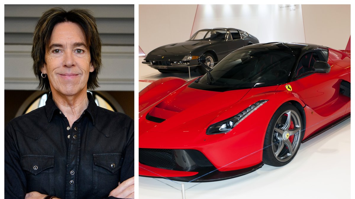 Per Gessle har en rejäl samling bilar – med märken såsom Ferrari, Rolls-Royce och McLaren. Bilden till höger är en genrebild.