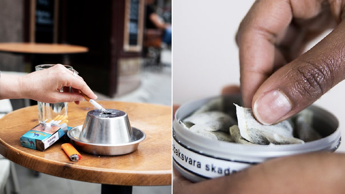 Snus blir billigare och cigaretter dyrare. 