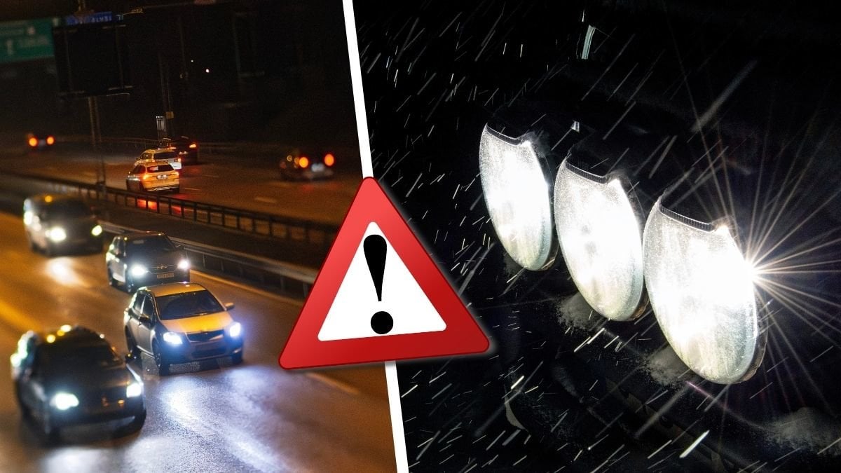 Bilkö och belysning. 