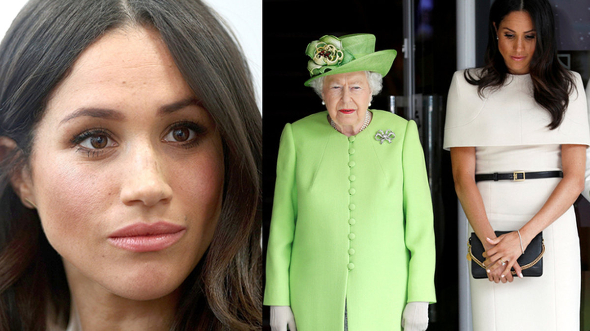 Meghan Markle och drottning Elizabeth i storbråk