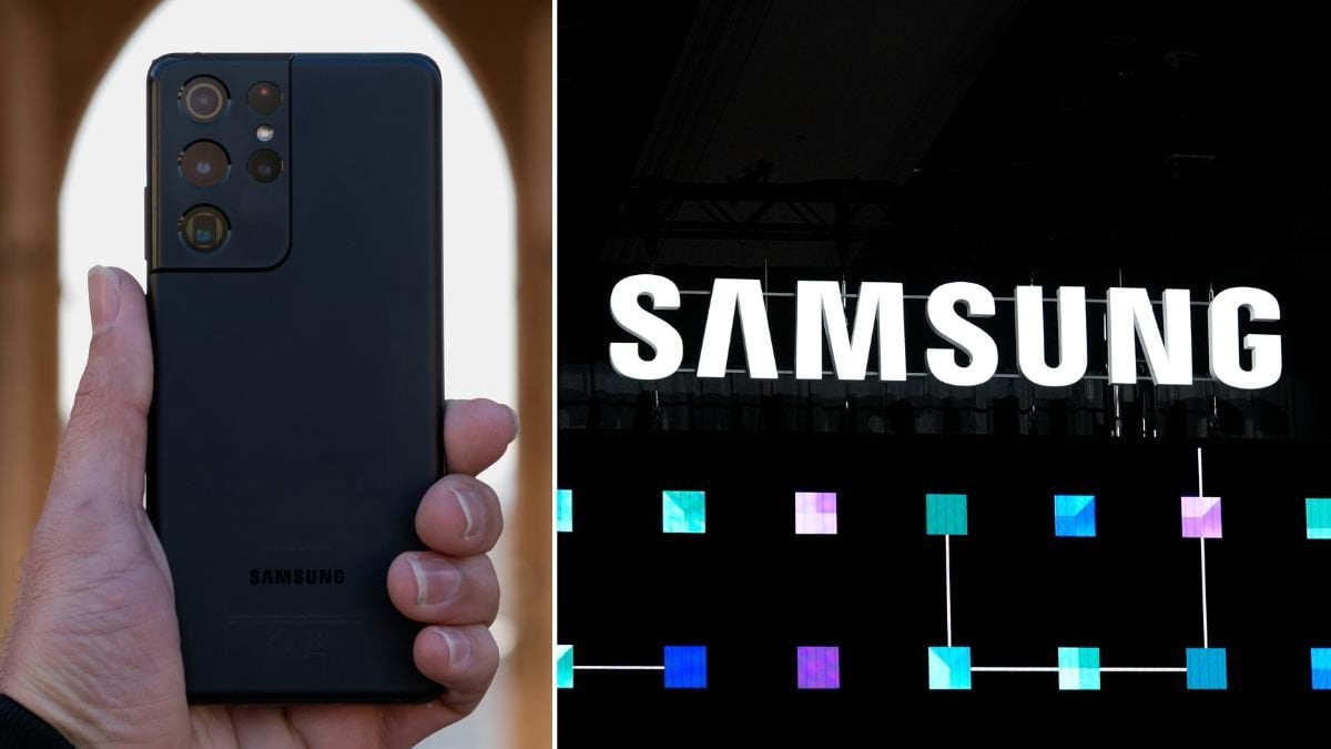 Samsung-mobil, Samsungs logotyp.