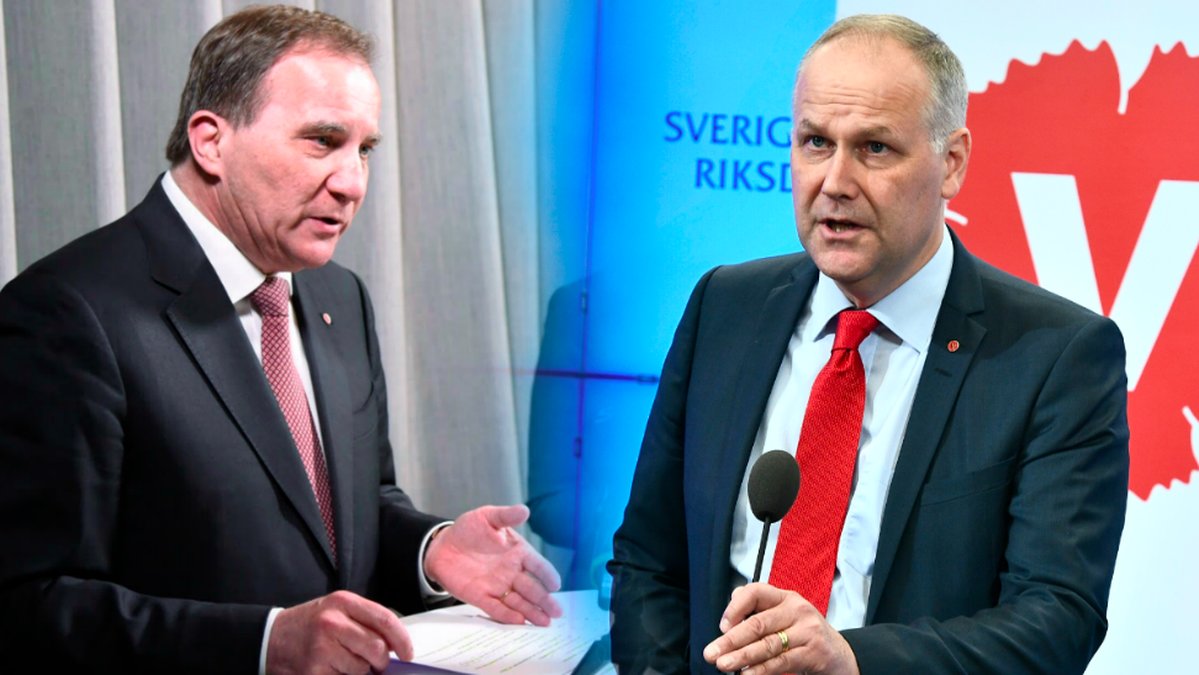 Stefan Löfven och Jonas Sjöstedt