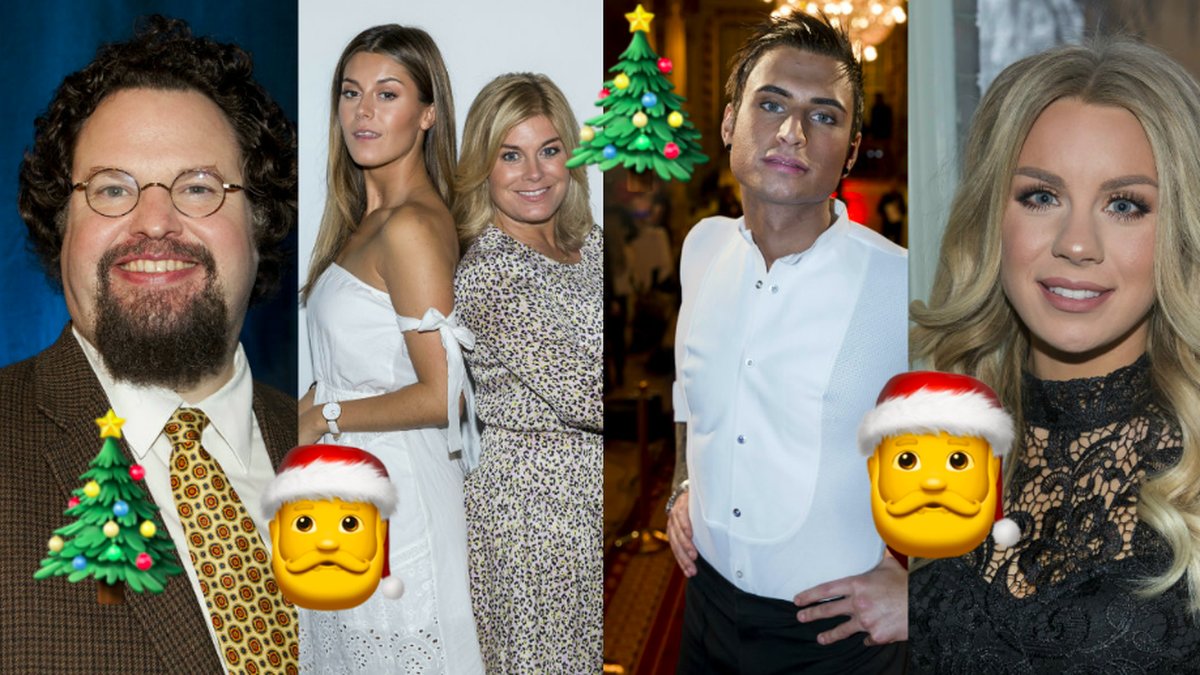 Kandidater Årets julvärd – Edward Blom, Pernilla Wahlgren, Bianca Ingrosso, Samir Badran, Therese Lindgren