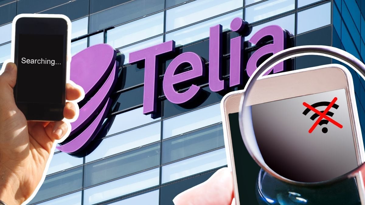 Telia, mobil utan teckning.