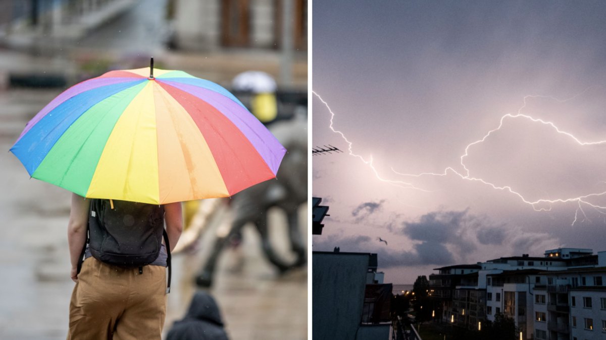 Regn och åska väntas i helgen.