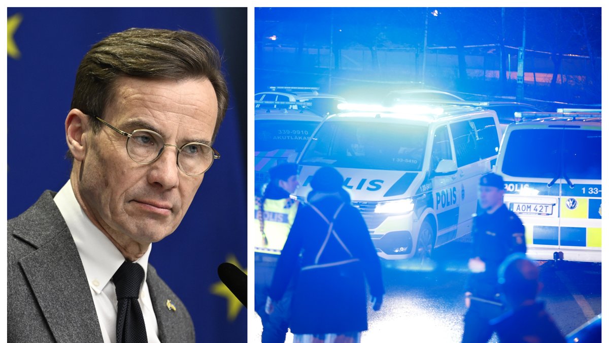 Ulf Kristersson kommenterade våldsvågen i Stockholm.