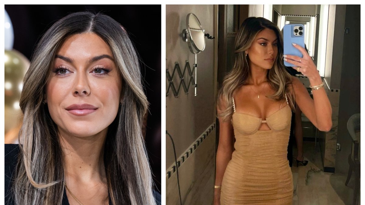 Bianca Ingrosso, 28, visar upp en ny jacka som inte går av för hackor.