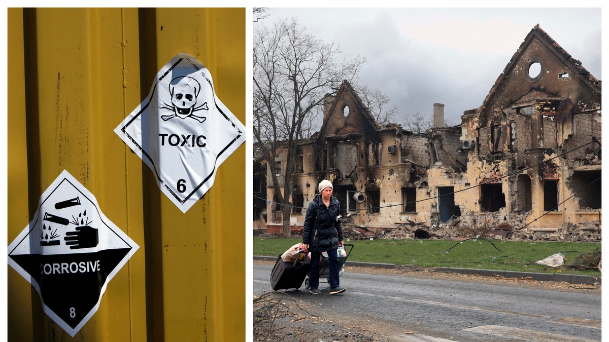 Ryssland anklagas för att ha använt kemiska vapen i Mariupol.