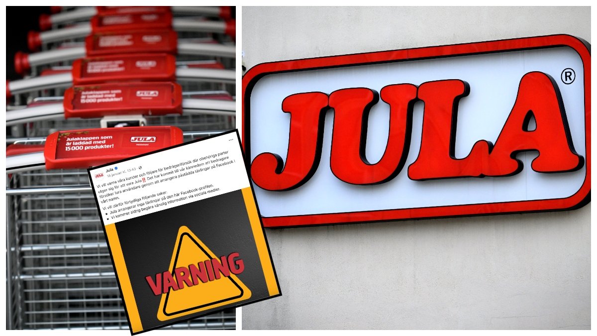 Jula varnar kunderna för bedrägerier i deras namn. 