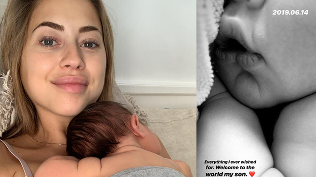 Kenza är nybliven mamma