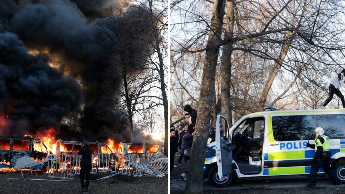Flera poliser skadades och fordon och utrustning vandaliserades under påskhelgens upplopp i Örebro.