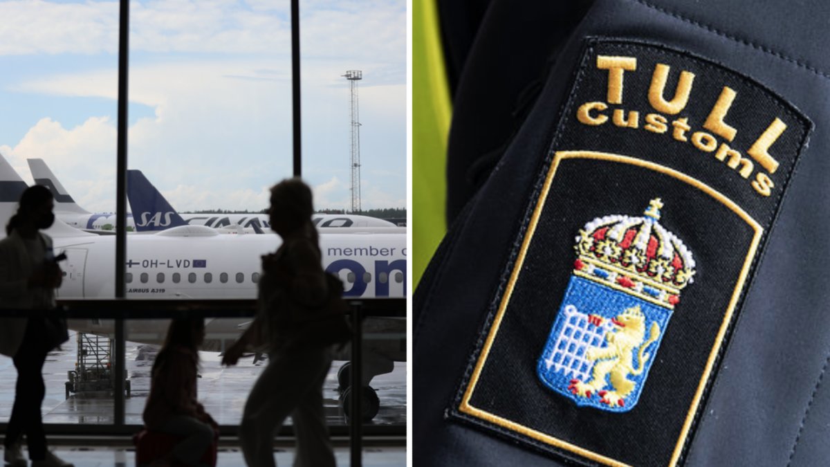 Allt uppdagades efter att tullpersonal på Arlanda hittade en väska full med pengar.