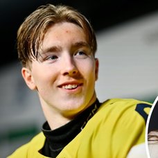 Viggo Björck, hans pappa Jesper Björck och hans mamma Caroline Björck med moster Charlotte Perrelli