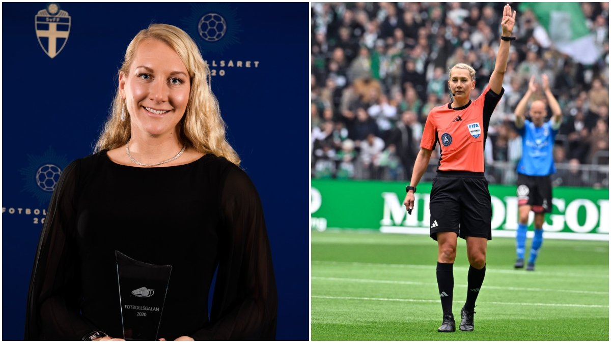 Tess Olofsson på idrottsgalan och Tess Olofsson dömer fotboll
