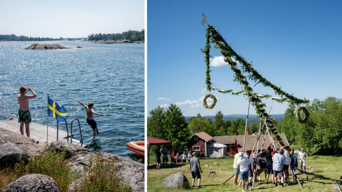 Midsommar väntas bli varm och solig.