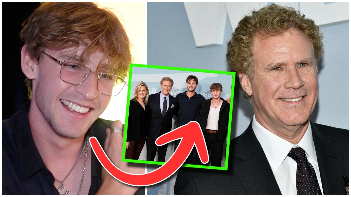 Magnus Ferrell och skådespelaren Will Ferrell på en filmpremiär