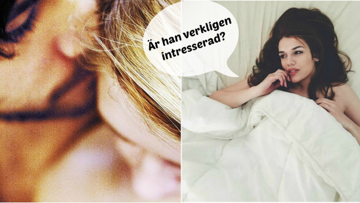 Par och en kvinna i säng.
