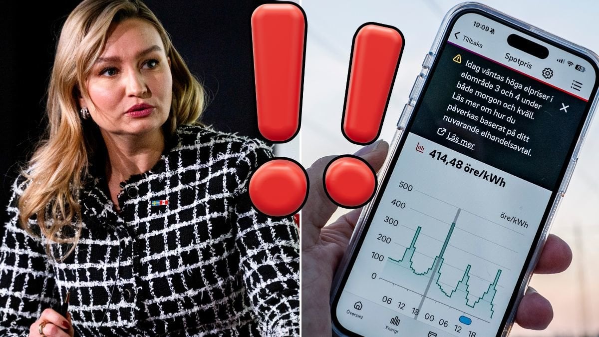 Ebba Busch och eltariff.