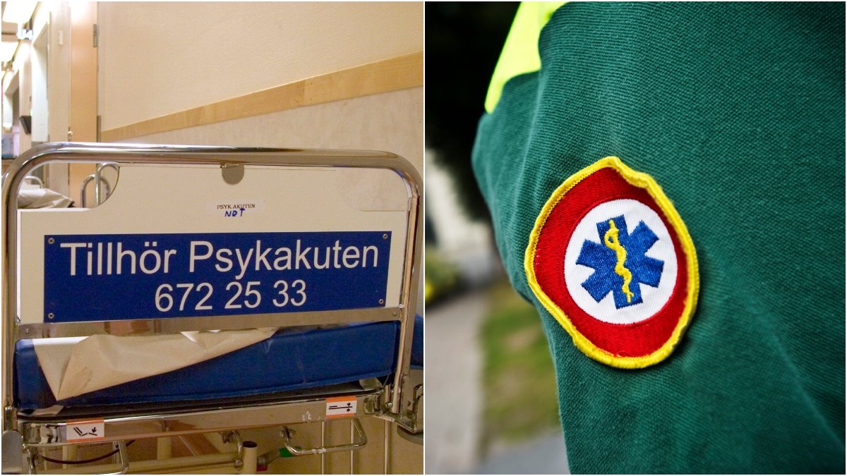 En kvinna skickades till psykakuten efter en stroke.