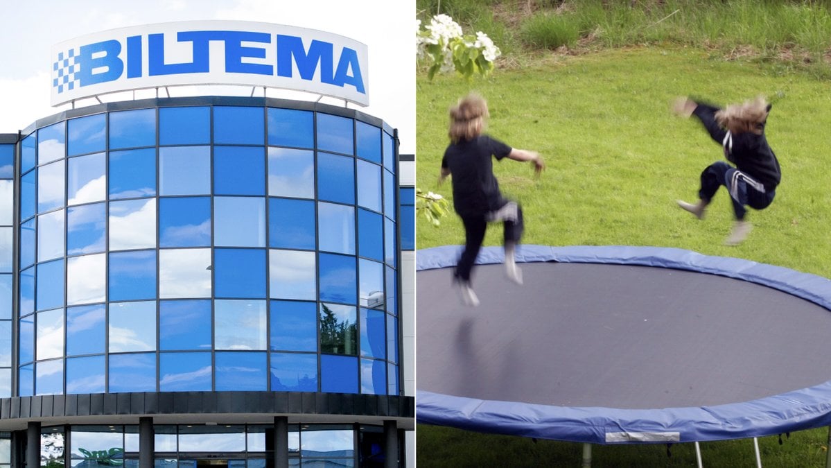 En kvinna misstänks ha stulit en studsmatta på Biltema.