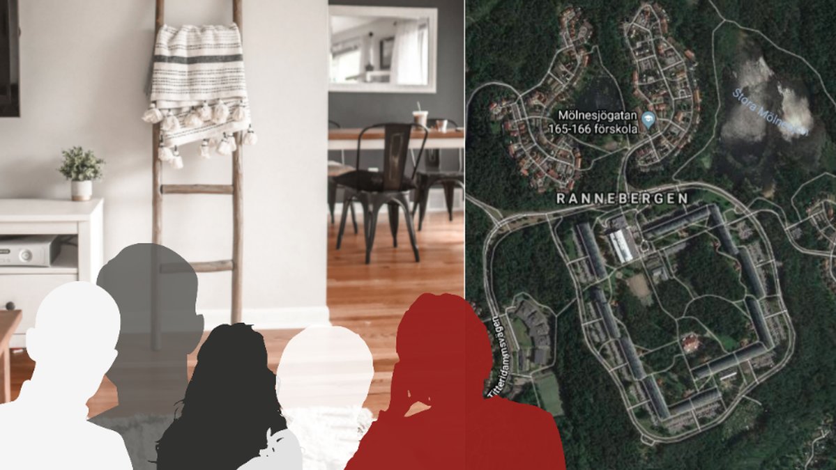 Personer bosatt sig i en mans lägenhet i Rannebergen i Göteborg.