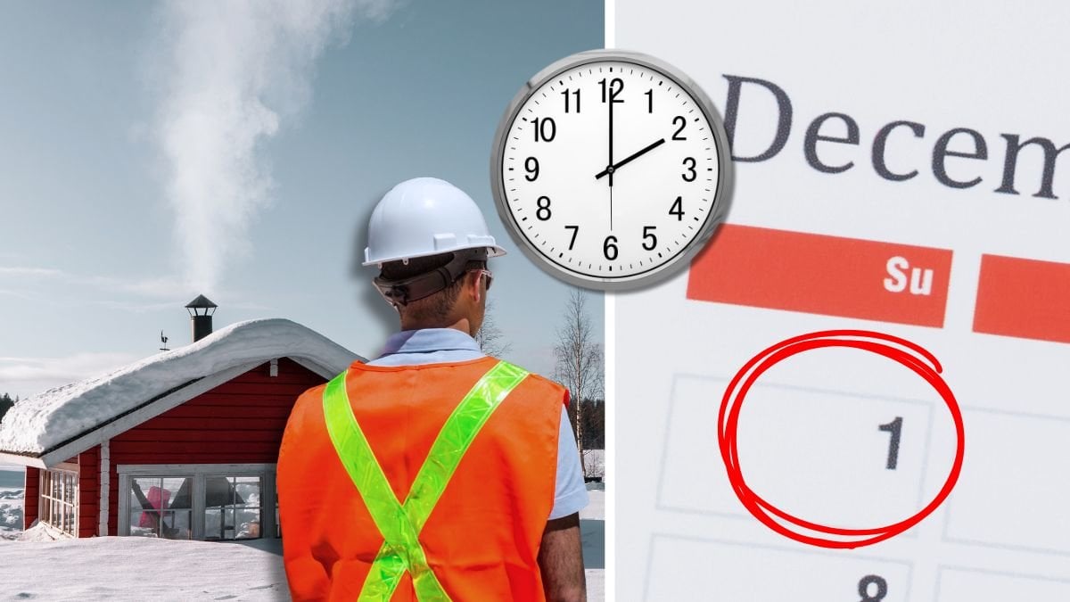 Bygglovsregler, hus och byggarbetare.