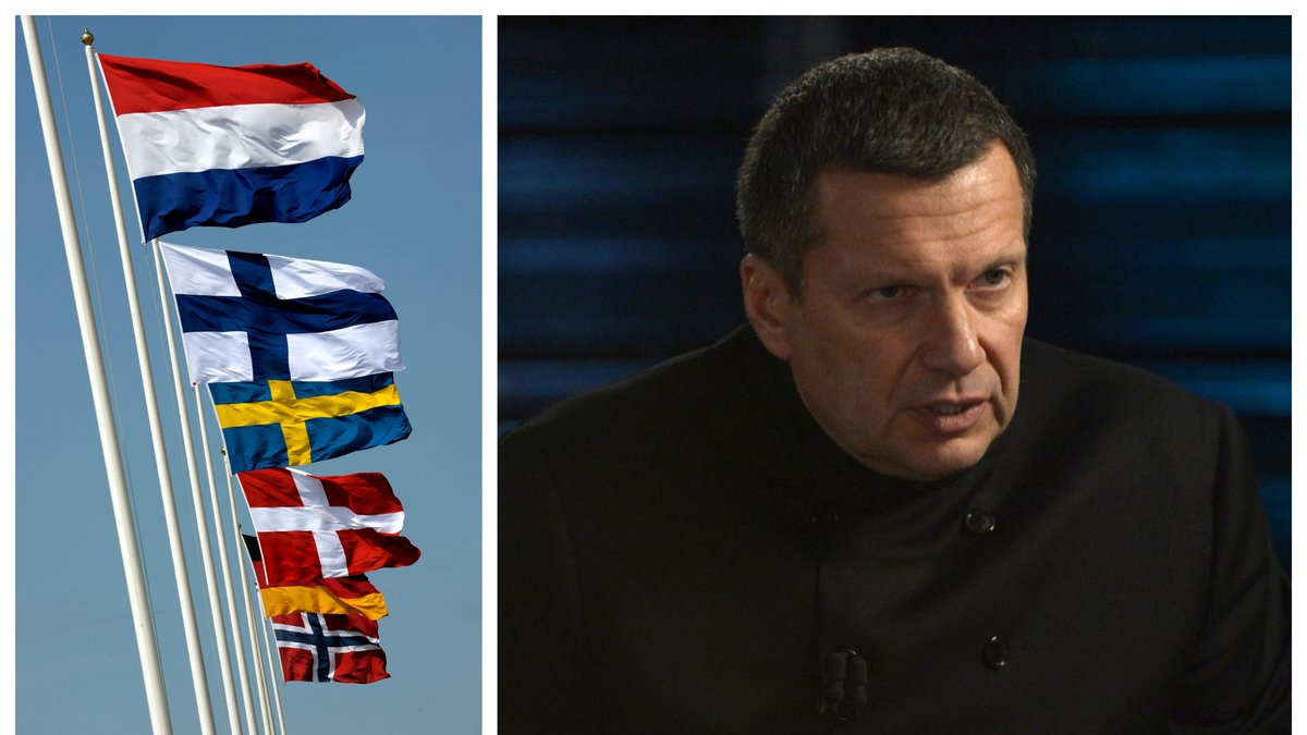 Vladimir Solovjov uttrycker hot mot väst och Nato.