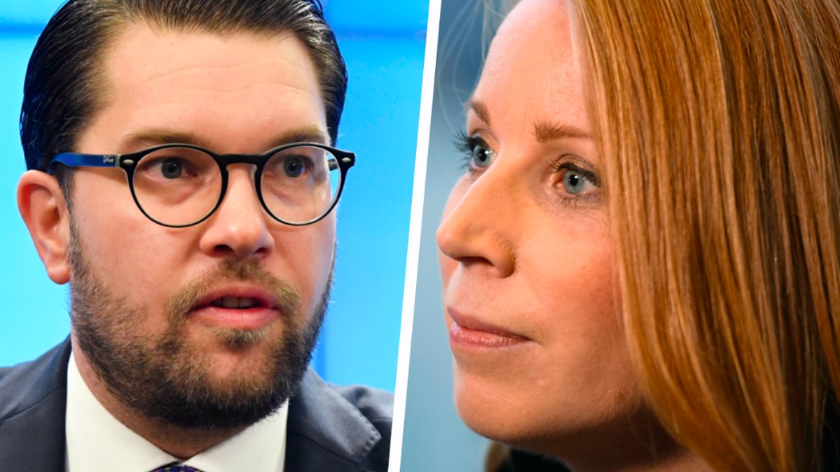 Jimmie Åkesson och Annie Lööf. Kollage. 