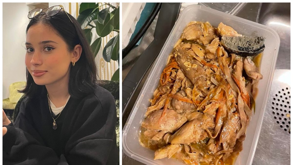 Elmedina Menekshe, 20, fick hem möglig mat – tre veckor efter att hon lagt sin beställning hos Foodora.
