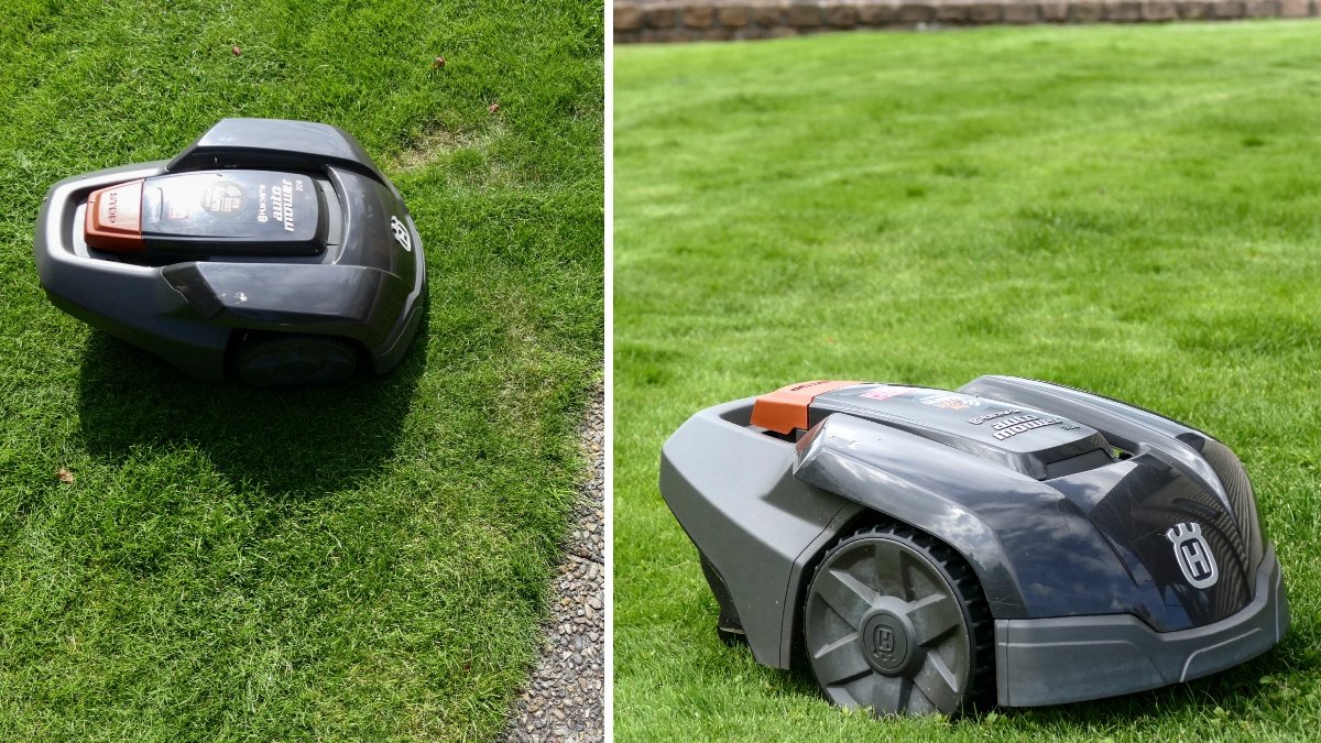 Bild på robotgräsklippare.