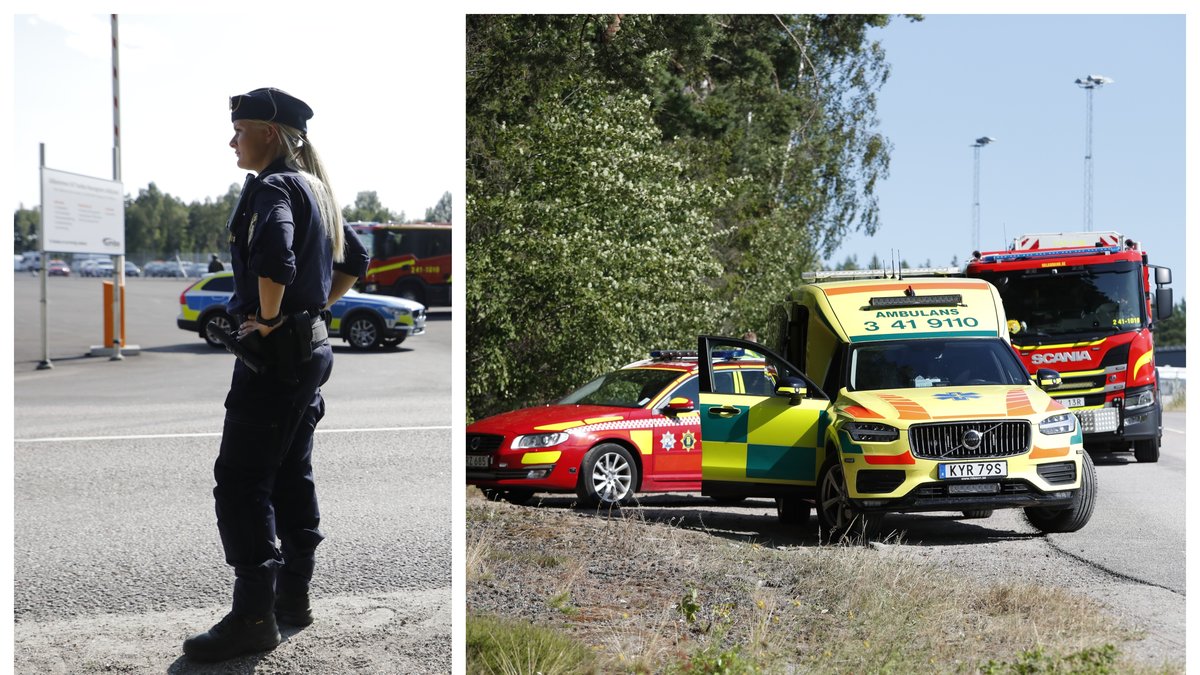 En av två kriminalvårdare har släppts som gisslan vid Hällbyanstalten.