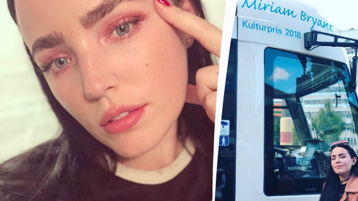Miriam Bryant. Miriam Bryant vid spårvagn.