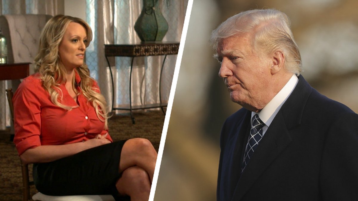 Stormy Daniels berättar om affären i programmet ”60 minuts”.
