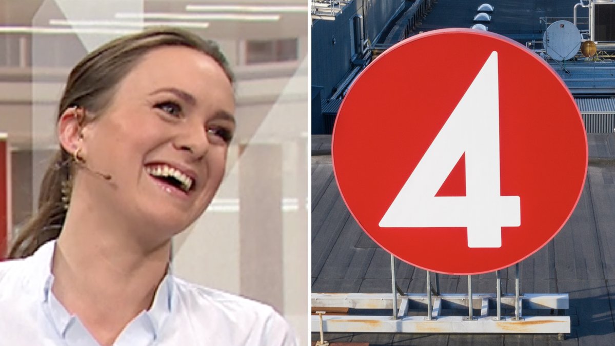 Maria Snellman brast ut i ett rejält gapskratt under Nyhetsmorgon.