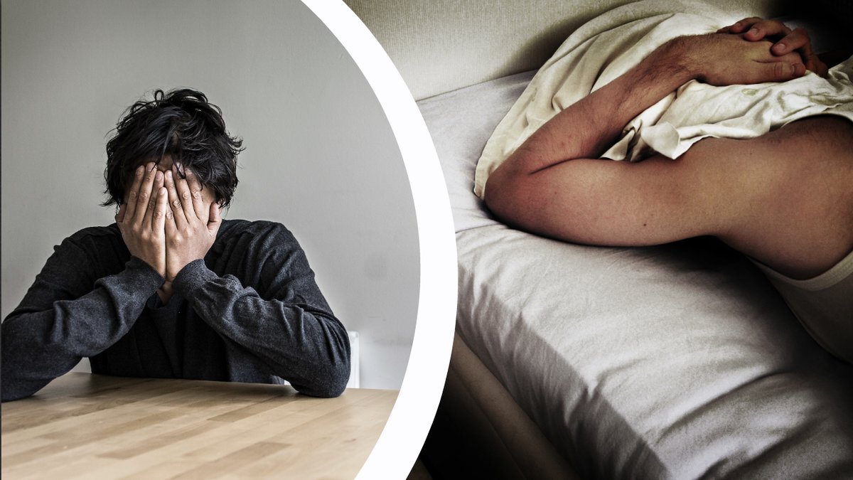 Person med ångest, person med sömnsvårighet