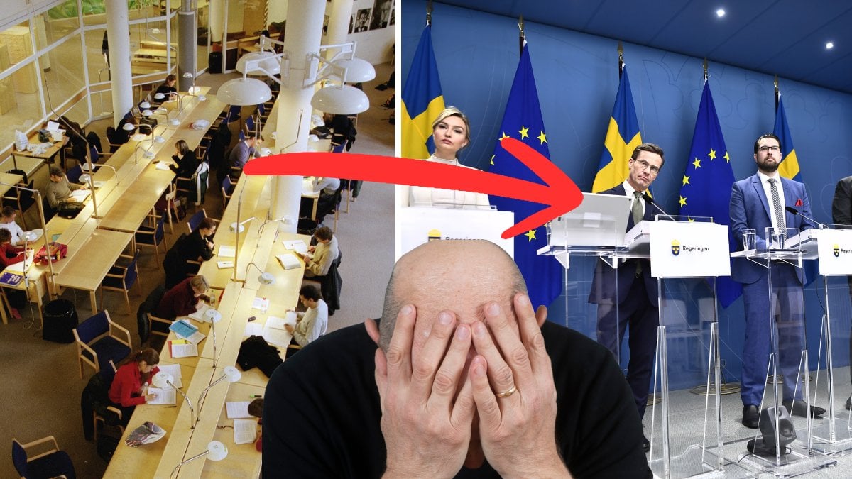 Regeringen-Ledsen-Man-Skola​