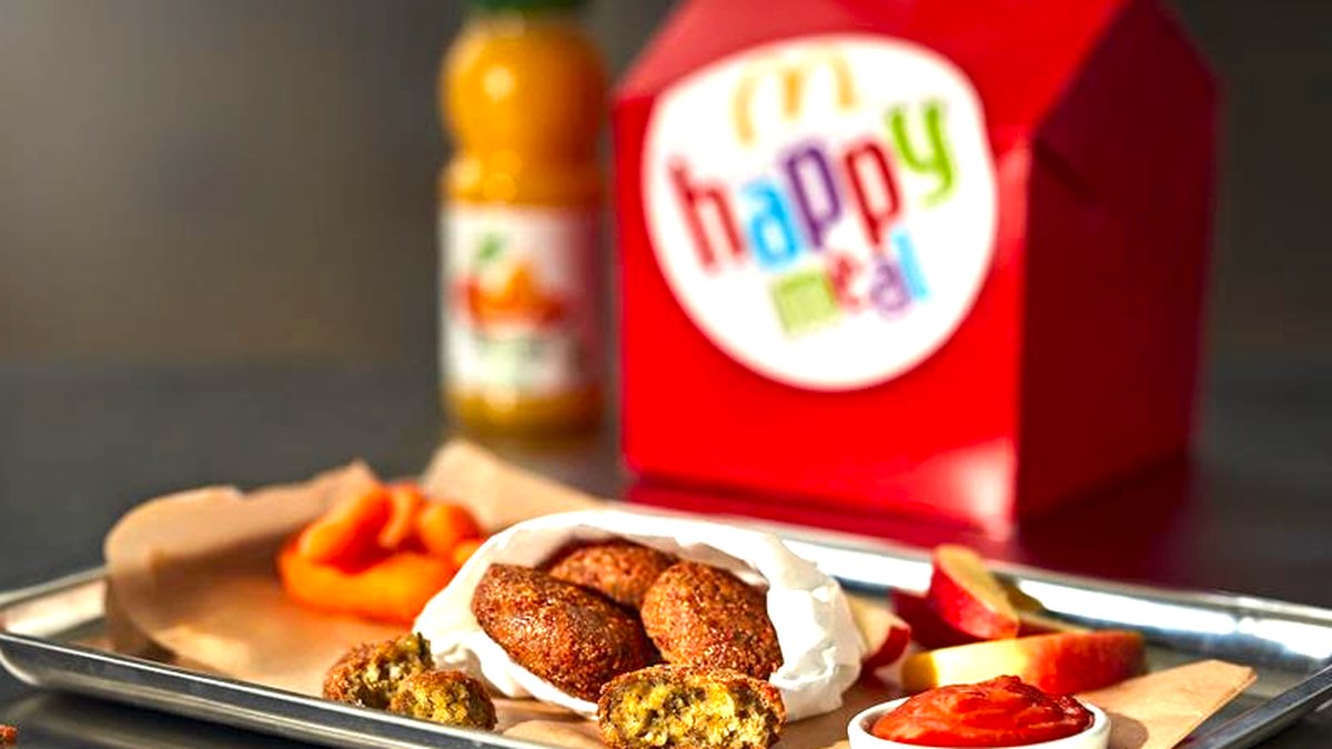Vegansk Happy Meal. 
