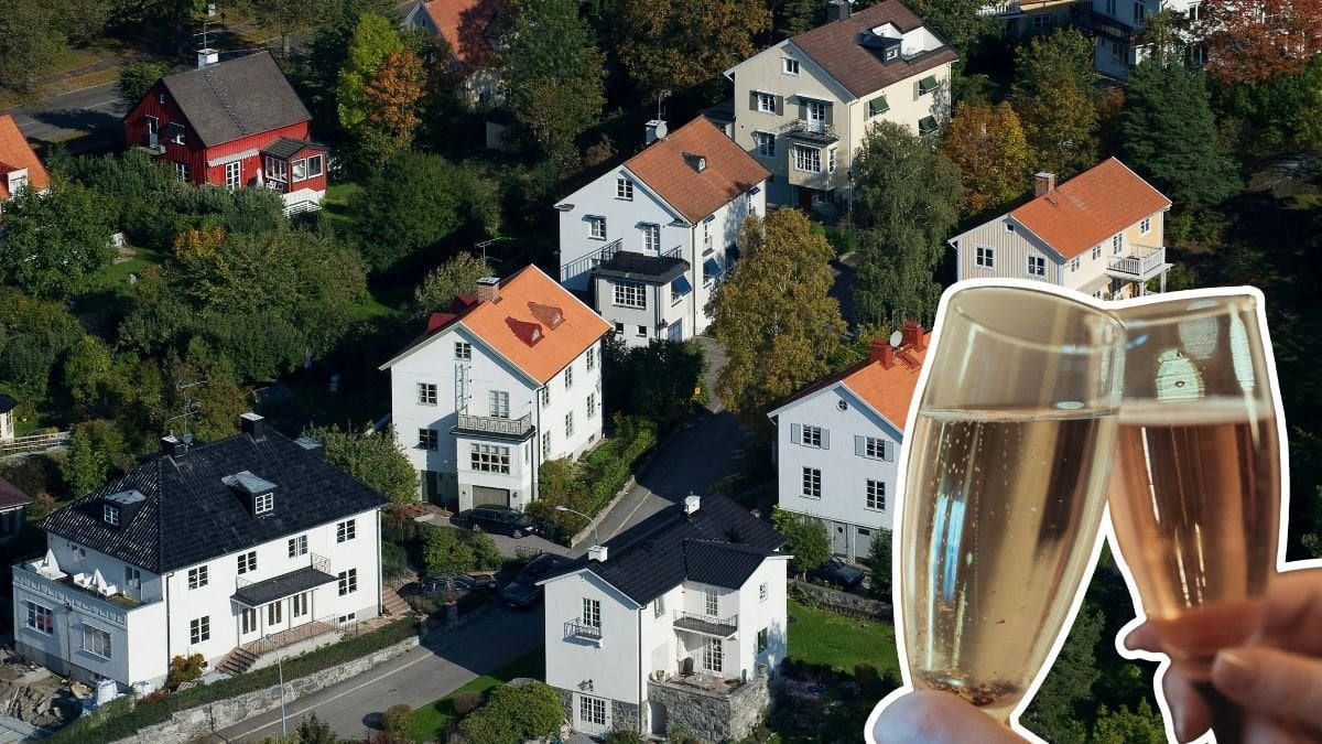 Villor och champagneskål.