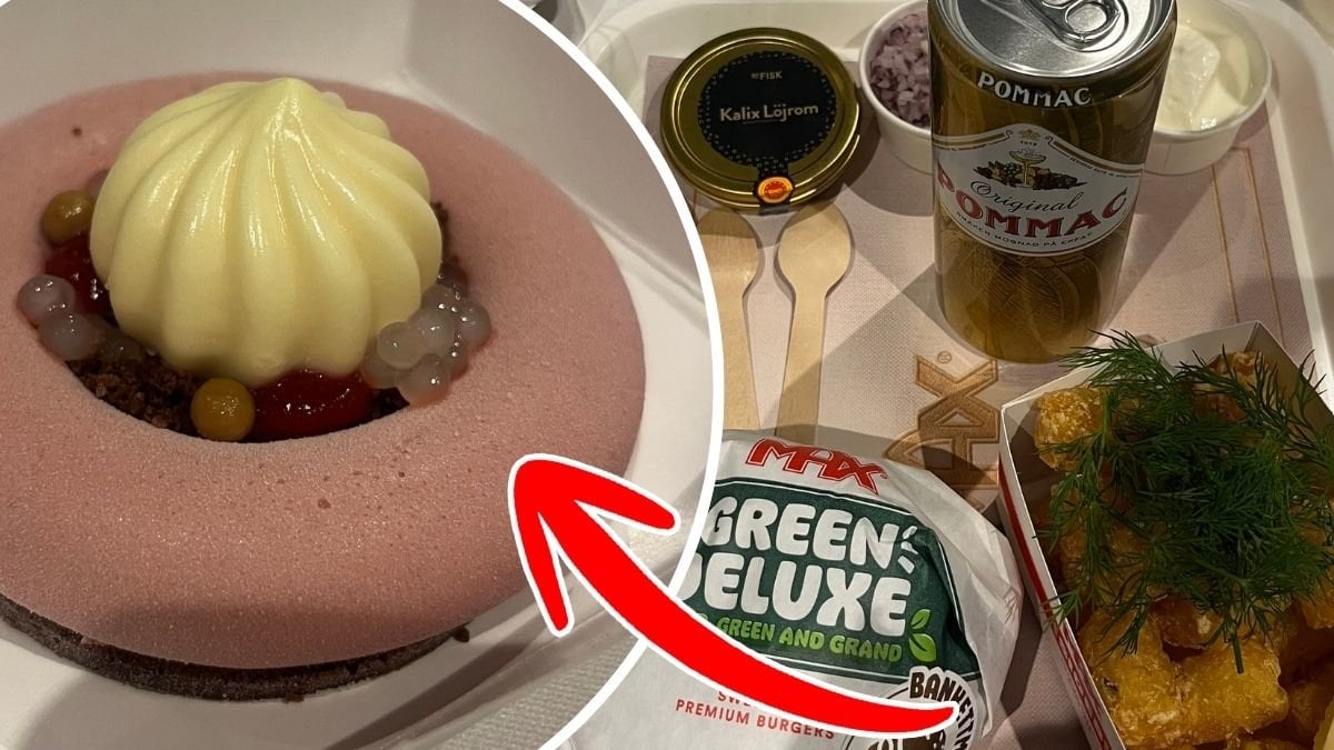 Bilder på Max bankettmeny 2025.