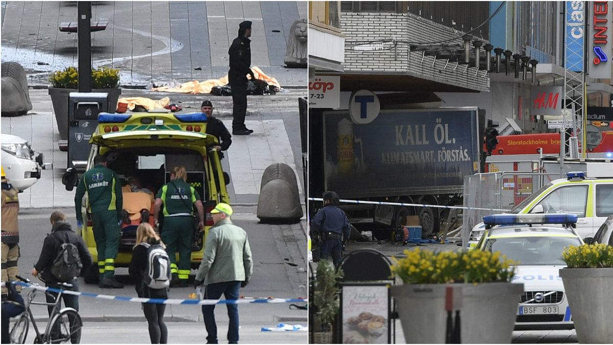 Ambulans och polis.