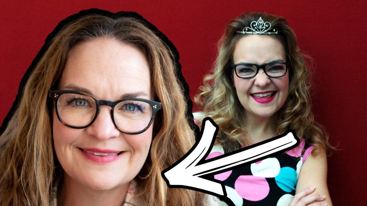 Elin Ek och Elin Ek som karaktären Grynet