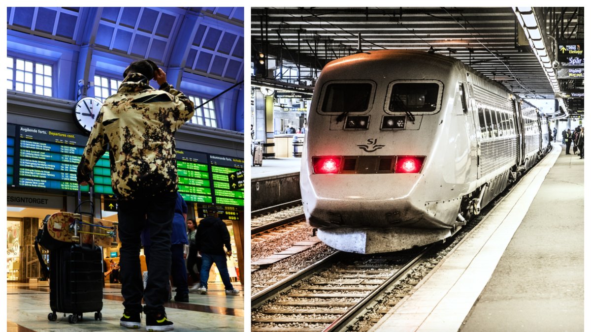 En olycka har lett till att tågtrafiken stoppats mellan Göteborg och Stockholm.