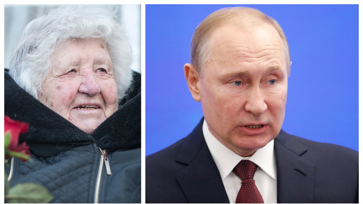 Anastasia Gulej, 96, lovar att överleva Vladimir Putin.