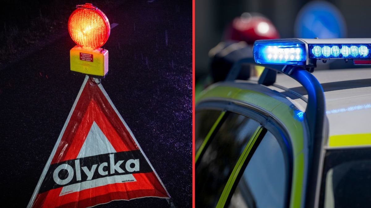 Arkivbilder trafikolycka. 