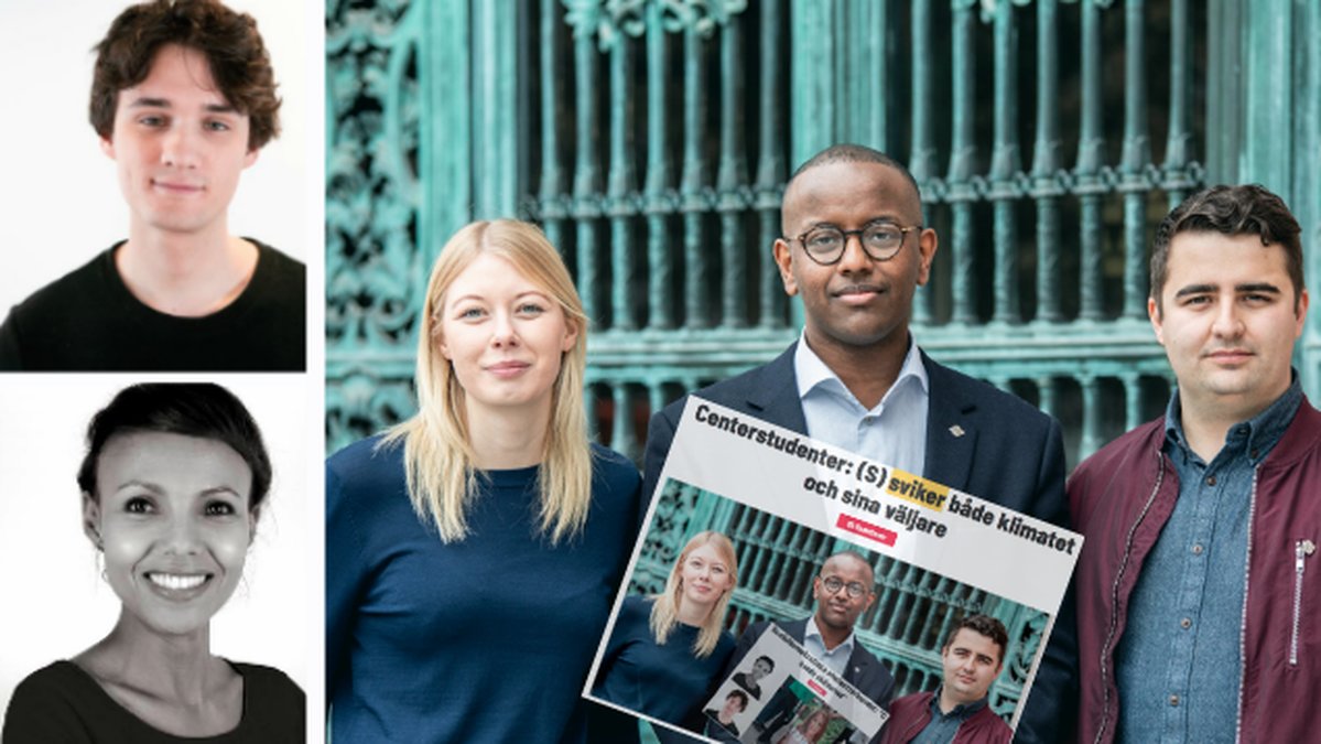 Nasra Ali, John Linde, Centerstudenter.